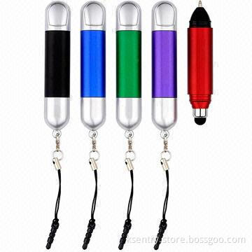 2013 New Promotional 2-in-1 Stylus Pen for iPad/iPhone/Tablet PC/MID Smartphone, Touch Pen OEM Logo